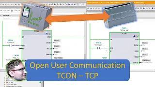 TIA Portal Open User Communication using TCON - TCP PLC-PLC Communication