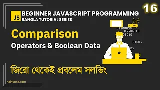 16 Comparison Operators and Boolean Data Type Beginner JavaScript Programming Bangla