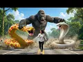 Lagu Alone Girl Faced A Giant Yellow Anaconda \u0026 White Giant Cobra, Adventure Story Ak Films International