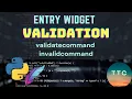 Python Tkinter - Entry Widget Validation