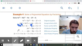 5-2 Example - Solve a Polynomial Equation by Factoring