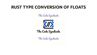 Rust conversion of floats Rust Tutorial for Beginner 2023 Rust Data Types Rust Floats