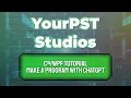 C WPF Tutorial - Make a Program with ChatGPT C Studio