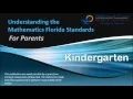 Understanding Kindergarten Mathematics Florida Standards for Parents