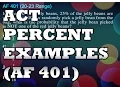ACT MATH - Percent Problems AF401