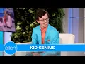 Ellen Meets Kid Genius Graduating High School College at the Same Time