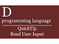 QuickTip - D Tutorial