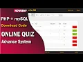 Online Quiz System In PHP With Source Code