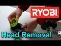 How to remove Ryobi trimmer spool head to fix jammed string