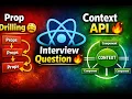 Stop Prop Drilling Context API Explained Simply React Interview