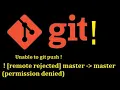 git remote reject error remote rejected master-master