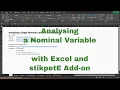 Analyze a Nominal Variable with Excel and stikpetE Add-On