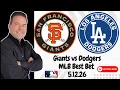 Giants vs Dodgers - MLB Picks Predictions Tuesday 26 Scott Rickenbach MLB Best Bets Odds