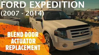 ford expedition temperature blend door actuator removal replacement 2007 2014 