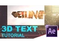 How to create 3D text in After Effects 3 ways