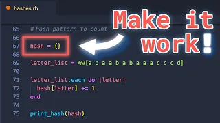 ruby - hashes FOR COUNTING A Quick Guide