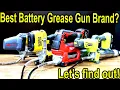 Best Grease Gun Brand BATTERY Milwaukee DeWalt Ryobi Ingersol Rand Performance Tool