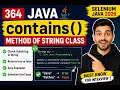 364 contains pre-defined method of String class in Java Selenium Java 2026
