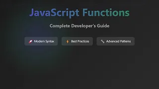 JavaScript Functions The Ultimate Guide for Beginners