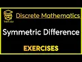 Discrete Mathematics Symmetric Difference Example
