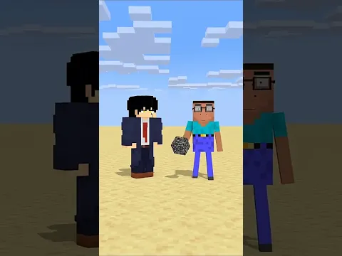 Help Herobrine To Throw Bedrock Far #shorts #minecraft #minecraftshorts | @anutalk5710