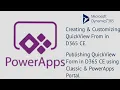 How to create Quick View Form in D365 CE in PowerApps Portal