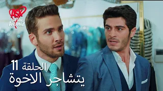 الحب لا يفهم الكلام الحلقة 11 يتشاجر الاخوة 