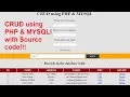 3 of 4-PHP mysqli procedural CRUD Select insert update delete