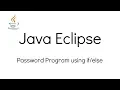 Java Eclipse Password program using
