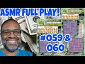 A S M R PLAY Deluxe Crossword Md LOTTERY SCRATCH OFF TICKETS 059 060