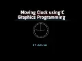 Simple moving clock Digital Clock program by c language with source code