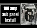How to install a sub panel 100 amp sub panel quick and easy