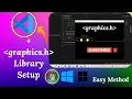 How to Setup Install graphics h Library in Windows VS Code Run CG Programs Easy