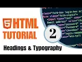 HTML Tutorial for Beginners - Headings Typography Tagalog