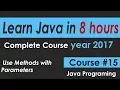 Java Programming Tutorial 15 Use Methods with Parameters -