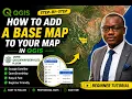 How to Add a Base Map to Your Map in QGIS QuickMapServices Plugin Tutorial Google Satellite