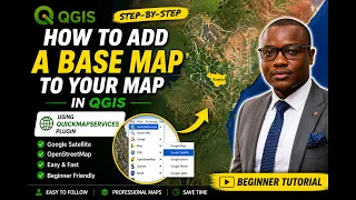 How to Add a Base Map to Your Map in QGIS QuickMapServices Plugin Tutorial Google Satellite