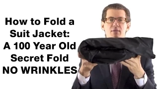 How to Fold a Suit Jacket Pack Suits NO Wrinkles SUITCAFE COM