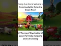 Fun Farm Coloring Book - Instant Digital Download Download Print Enjoy