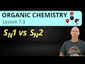 SN1 vs SN2 Nucleophile Substrate Solvent 7 3 Organic Chemistry