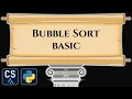 Bubble Sort basic Algorithm Visualization Step by Step Python Code Animation
