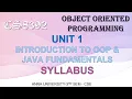 CS8392 - UNIT 1