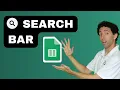 How to Create a Search Bar in Google Sheets