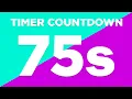 75 Second Countdown Timer Seventy Five Seconds 1 Minute 15 Seconds