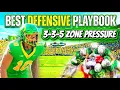 BEST DEFENSIVE PLAYBOOK IN COLLEGE FOOTBALL 27 3-3-5 ZONE PRESSURE