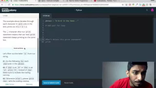 Codecademy Python Tutorial