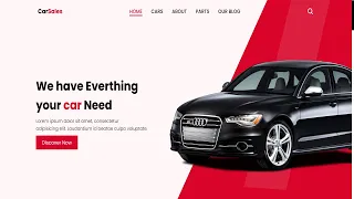Creating a Responsive Car Sale Website Design Using HTML CSS And JavaScript