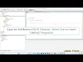 Apache NetBeans IDE 21 Tutorial - Short Cut to insert default keyword