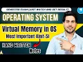 Virtual Memory in Operating System Explained Complete Concept Examples handwritten Notes