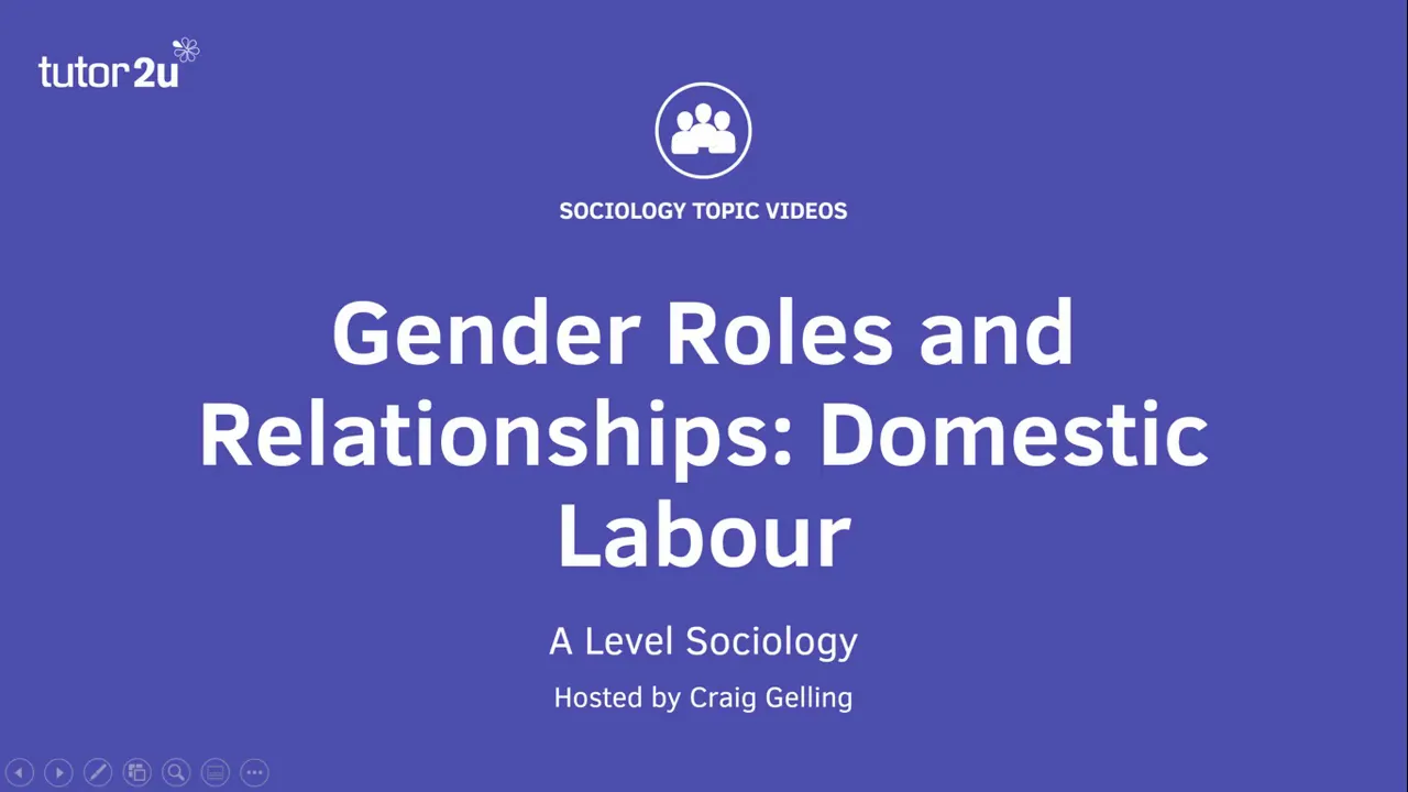 Gender Roles & Relationships | Domestic Labour | A Level Sociology - Families